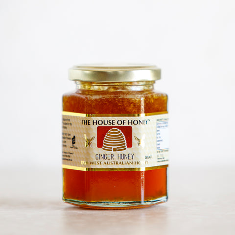 Ginger Infused Honey Batch 2924 best before date 05/2027 - The House of Honey