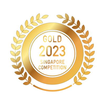 Gold Medal Logo of Singapore Competition 2023