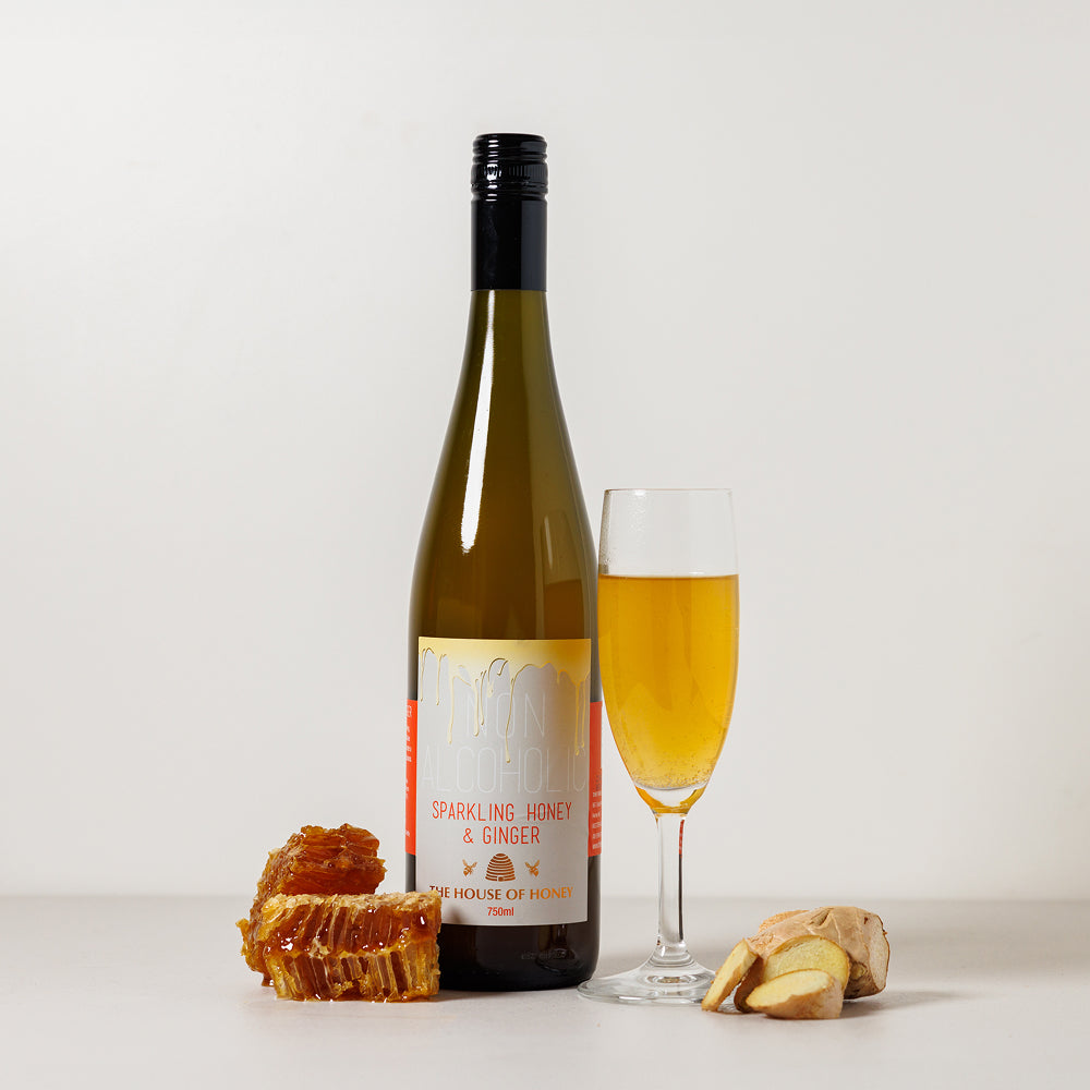 Sparkling Honey & Ginger Bottle 750ml - The House of Honey