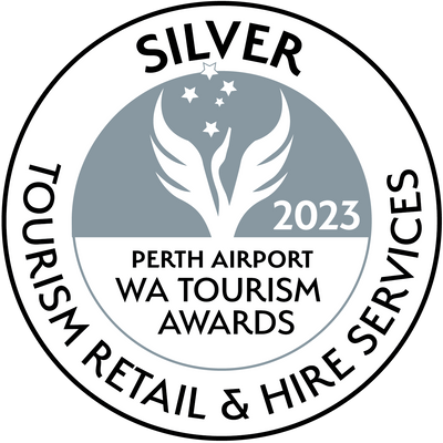 Logo of Silver Medal of WA Tourism Awards 2023 