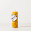 100% Australian Beeswax Pillar Candle - Hexagon.